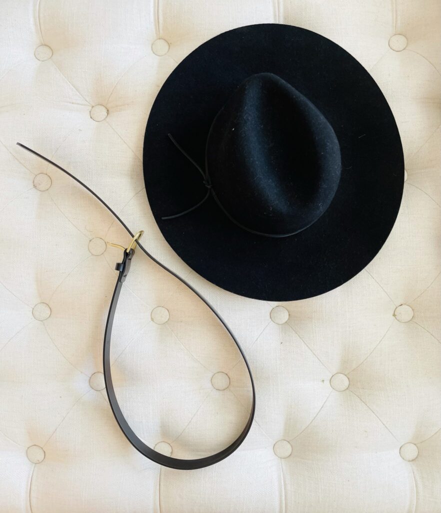 Structured hat and belt image