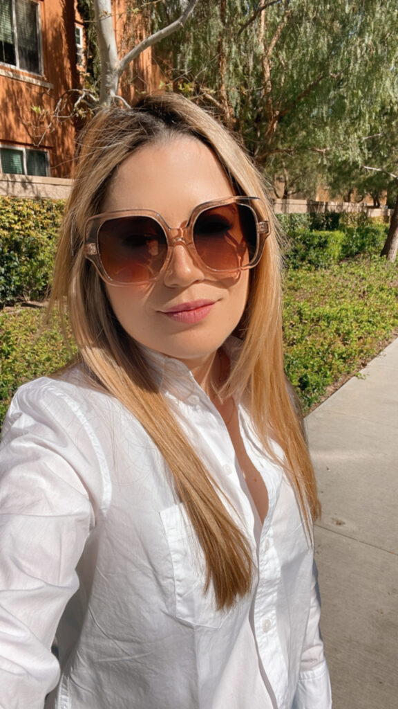 stylish sunglasses worn by beeta
