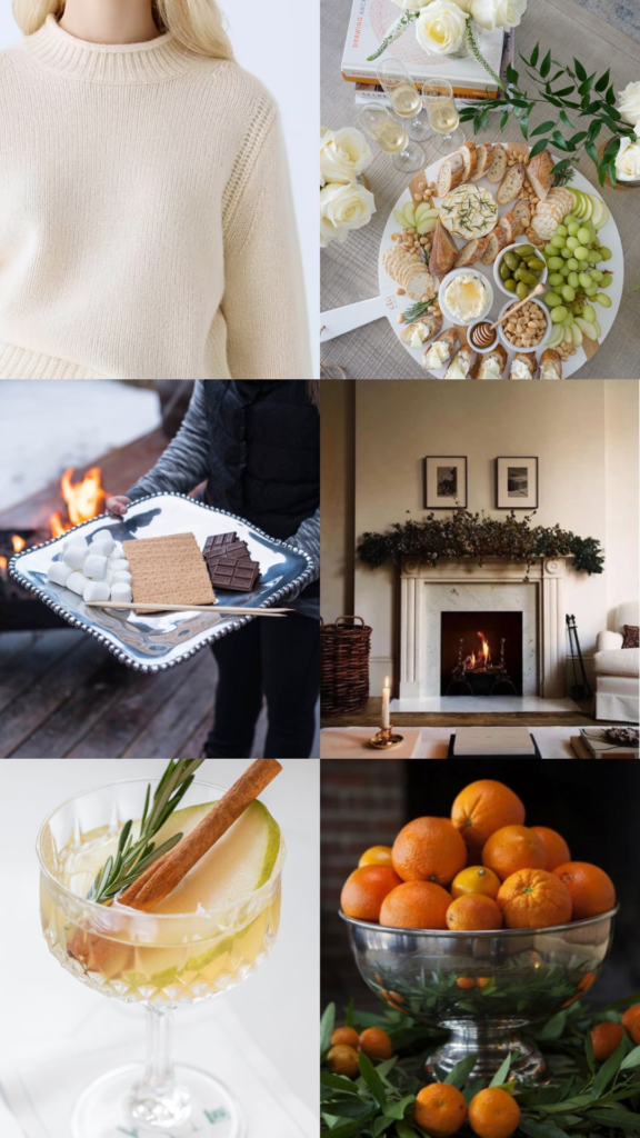 january mood board collage portrait size