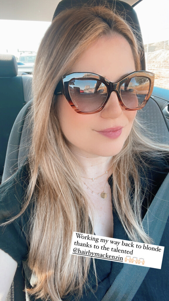 trying to get back to blonde