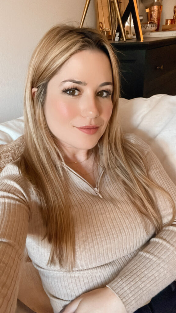 selfie with stronger and healthier hair