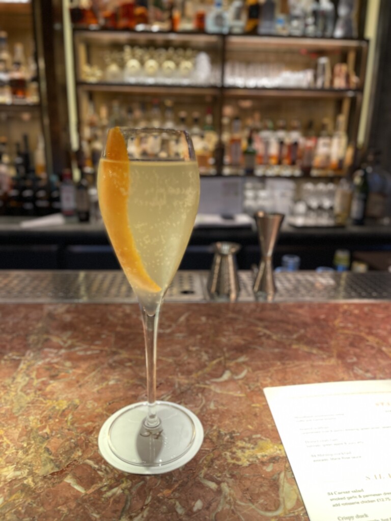 french 75 variation with orange
