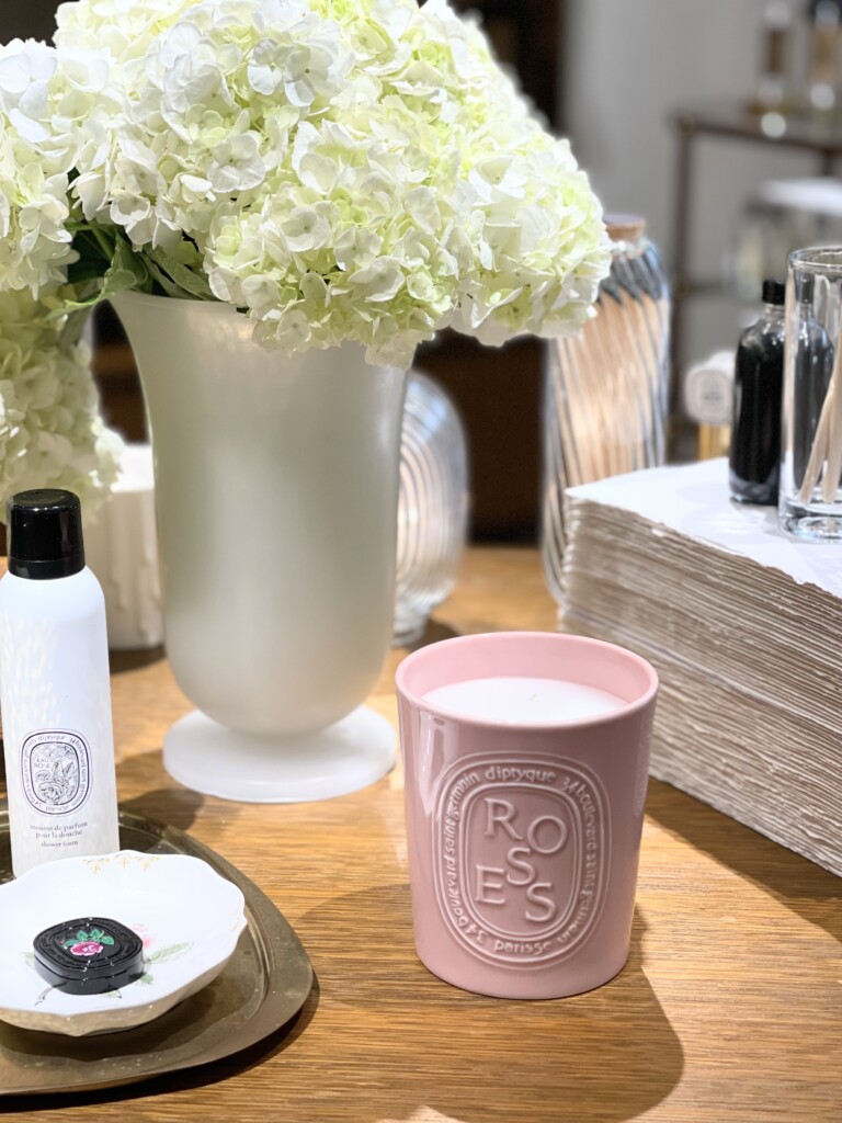 Diptyque roses candle
