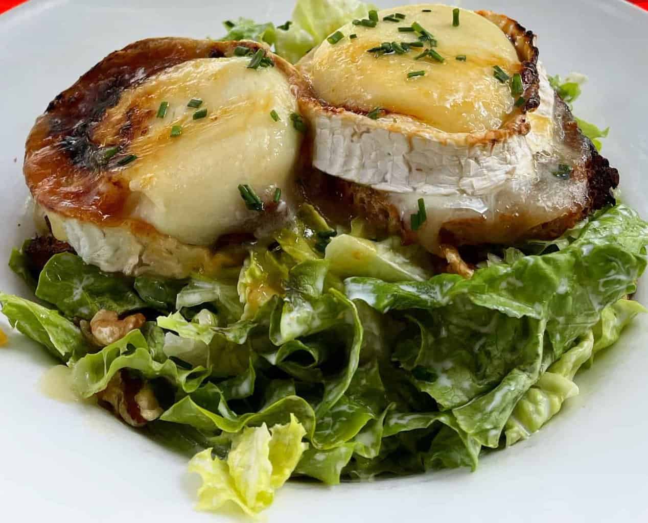 warm goat cheese salad