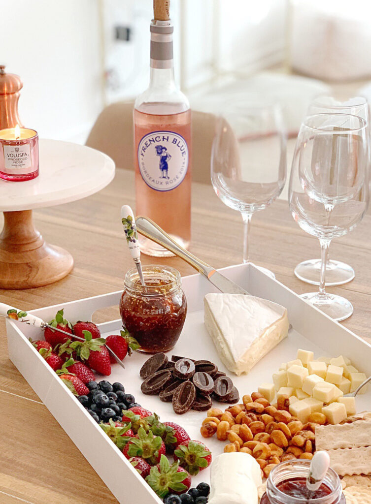 an American style cheese board