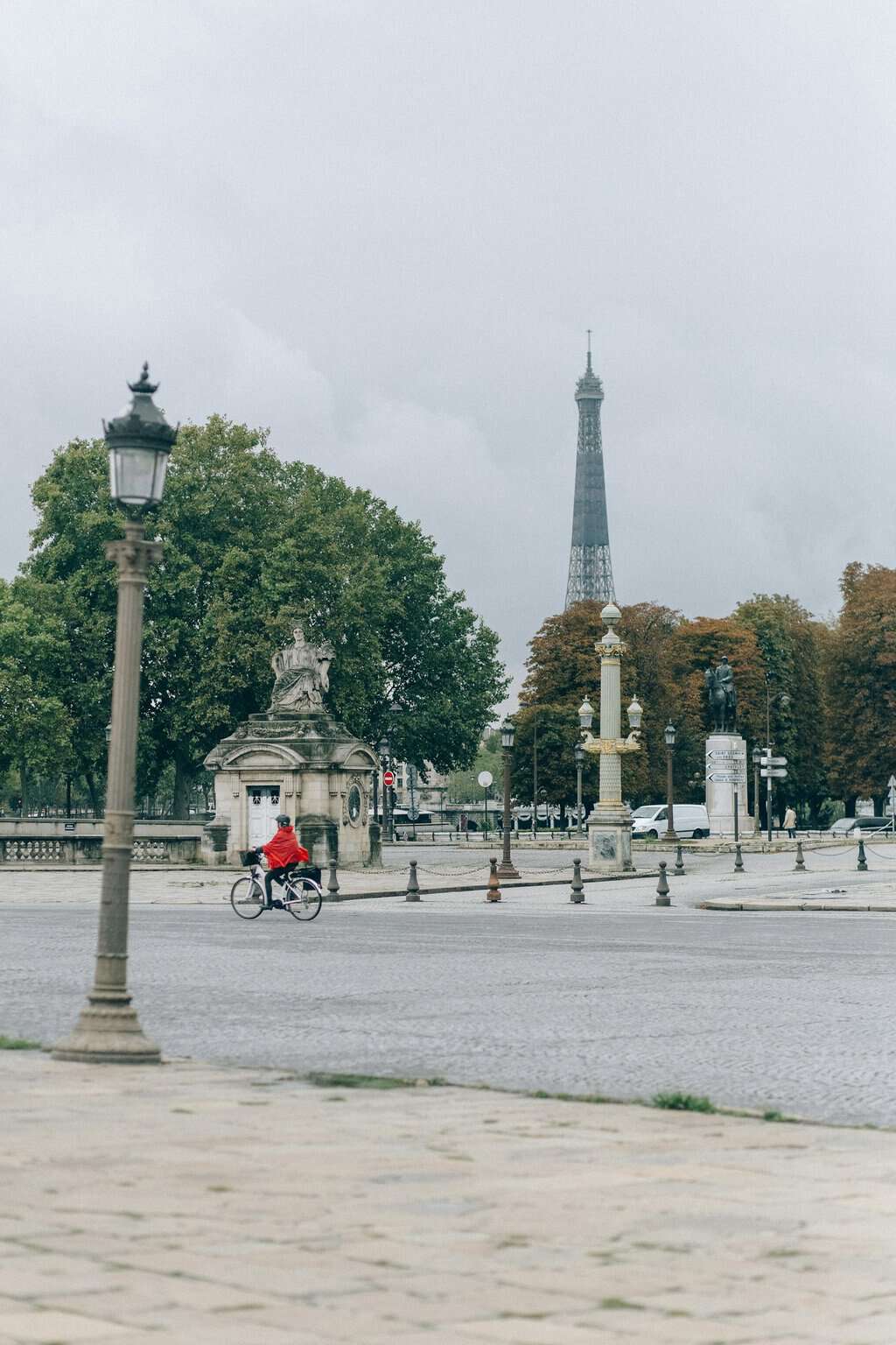 A Person using Bicycle in the Park