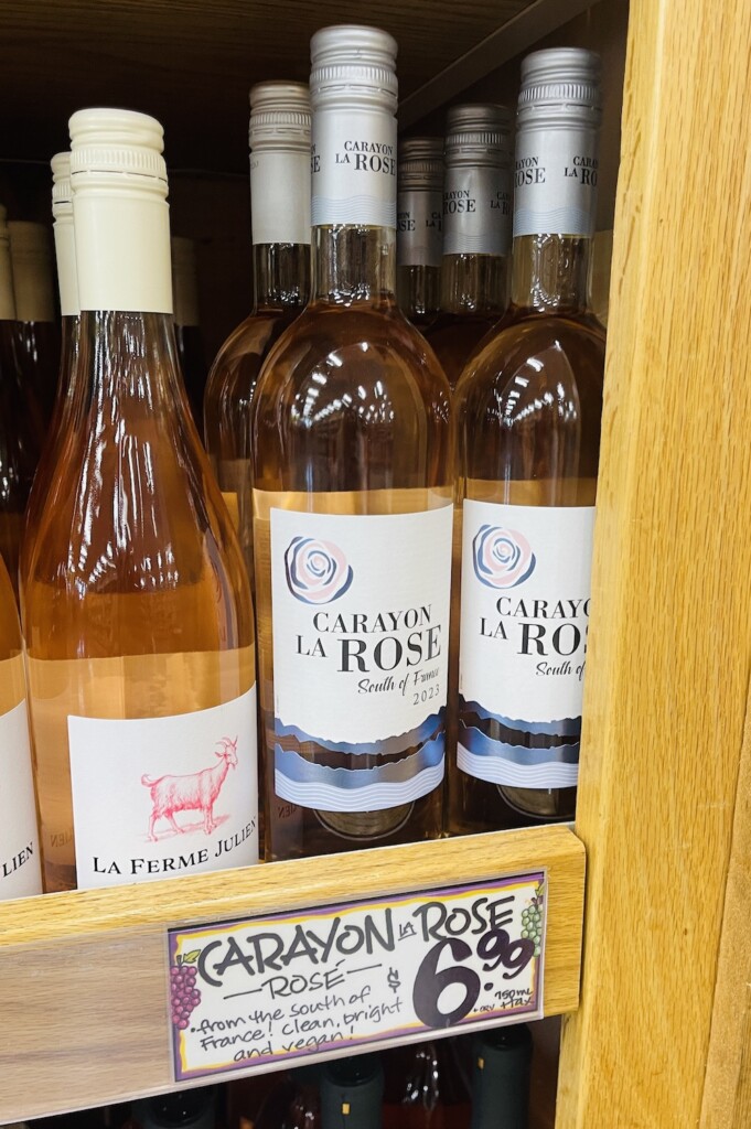 Carayon la rose wine from Trader Joe's