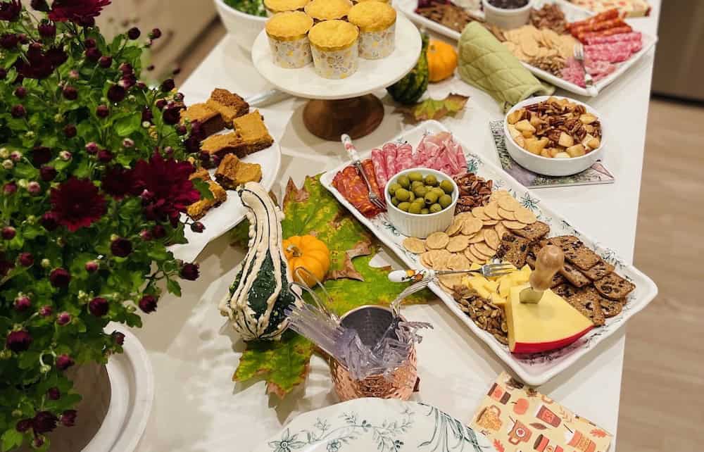 fall soirée spread