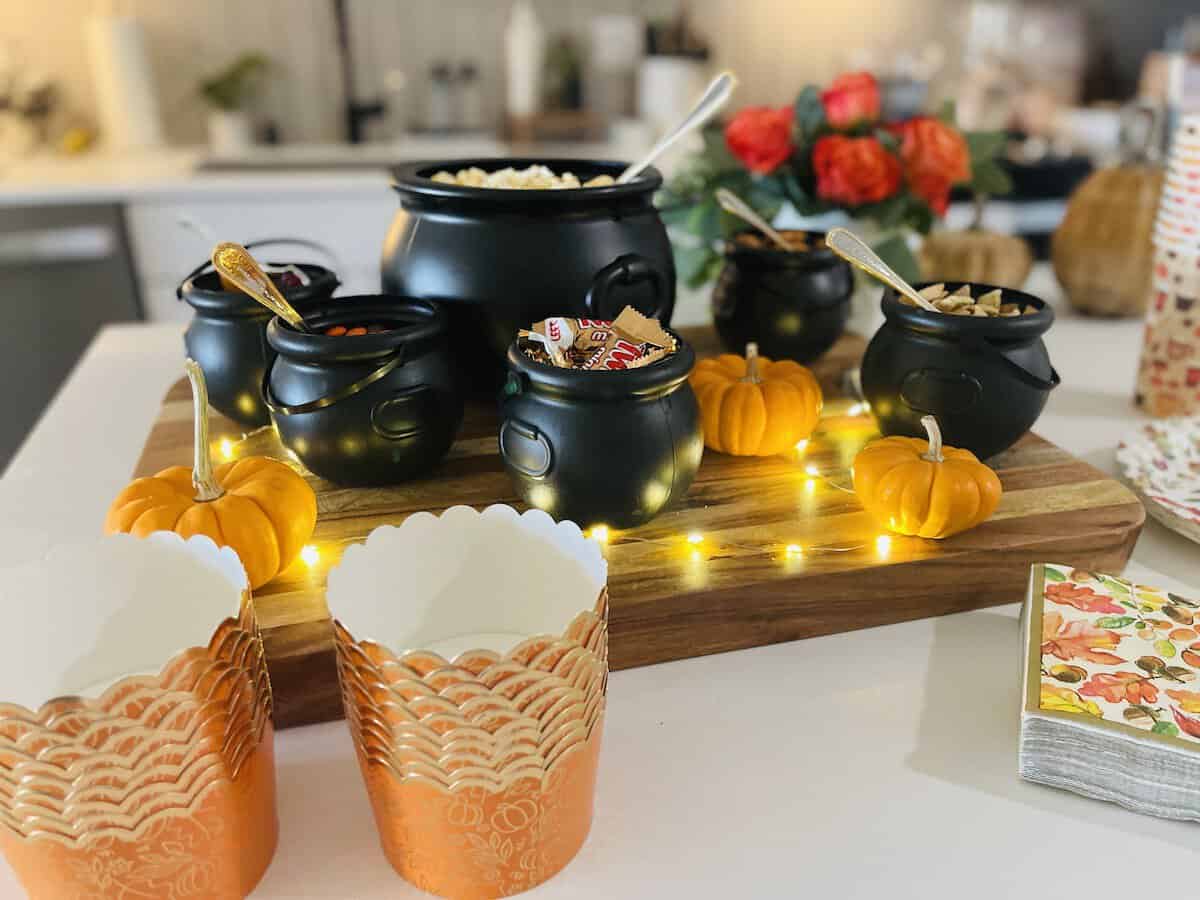 halloween popcorn bar how-to