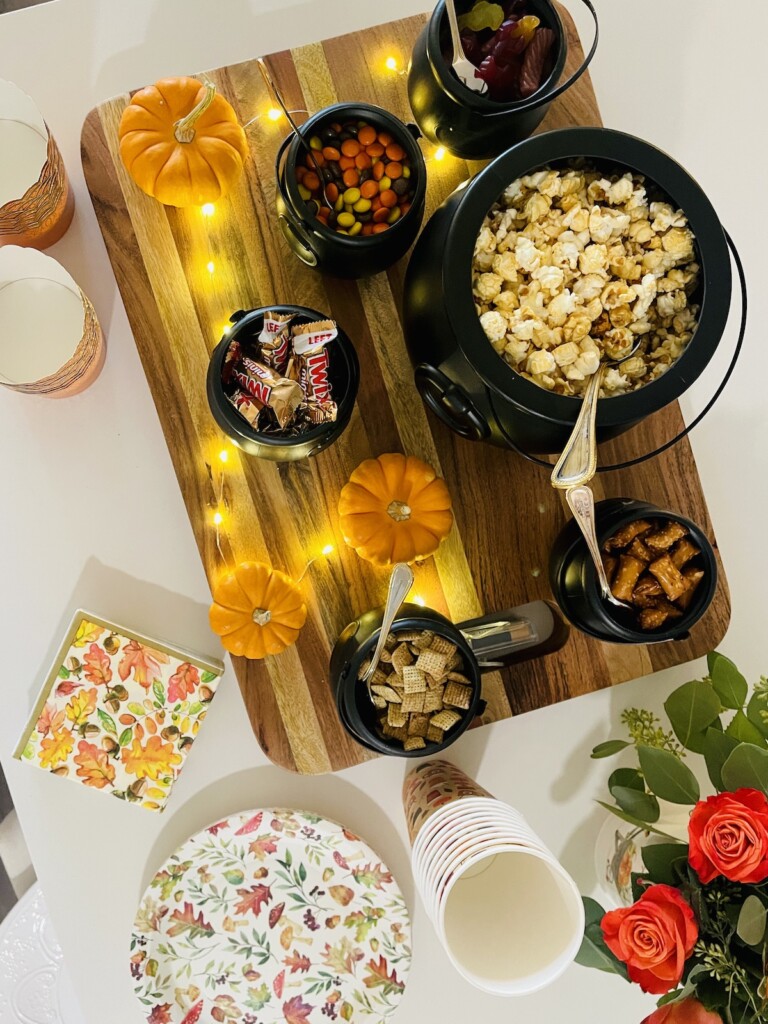 halloween popcorn bar cauldron kit