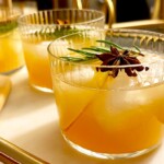 spiced apple cider cocktail recipe in a glass