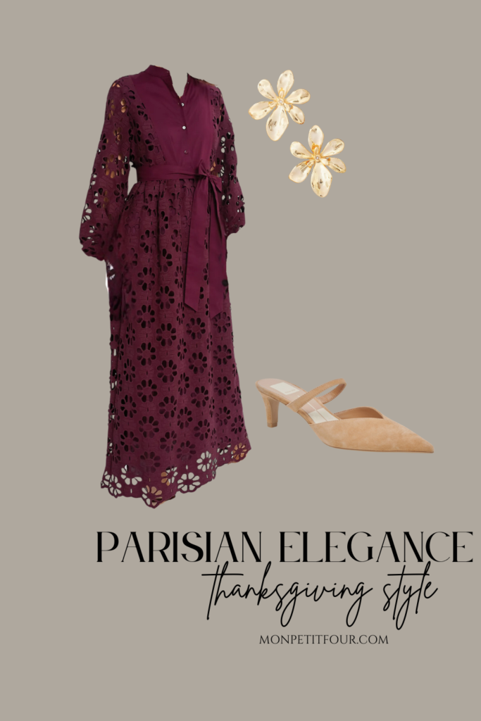 eyelet dress and mules