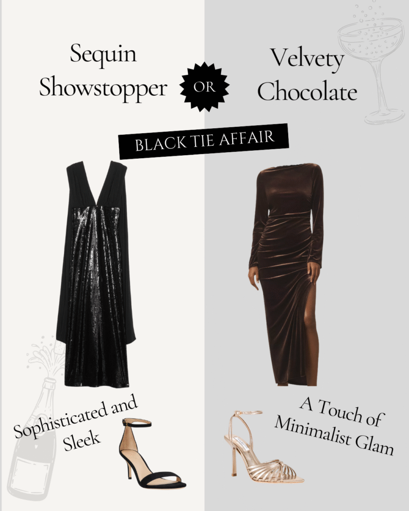 New Years Eve Outfit: Black Tie Affair