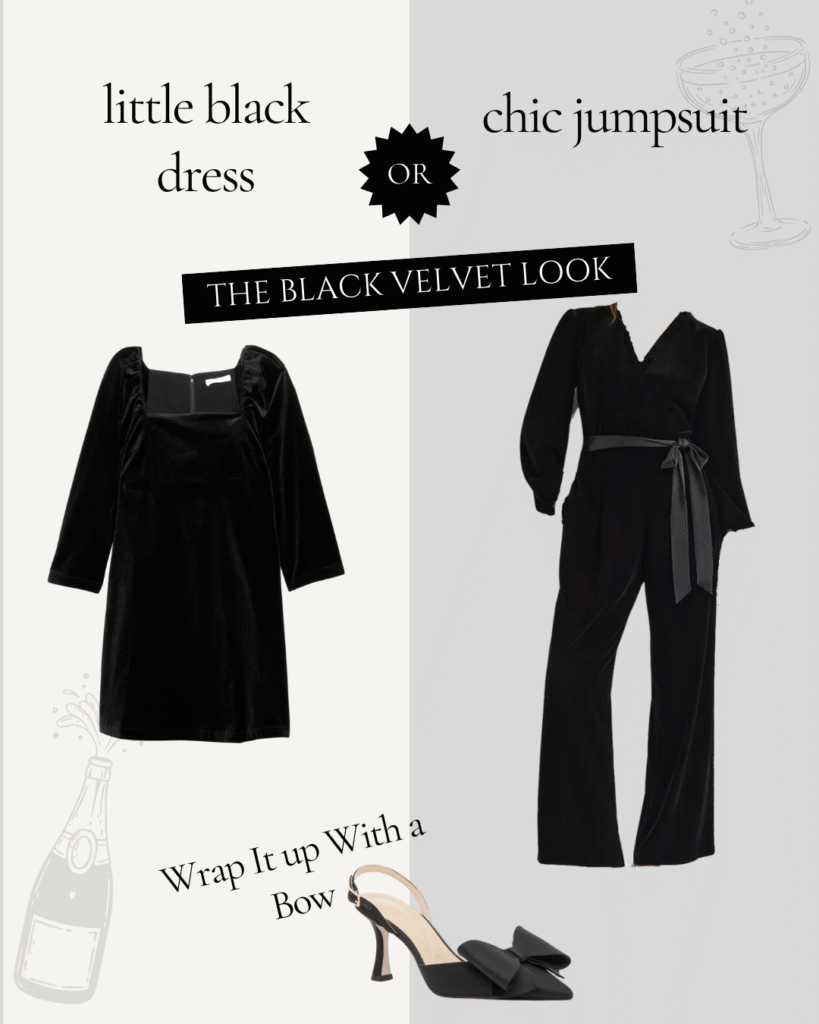 New Years Outfit: Black Velvet Look