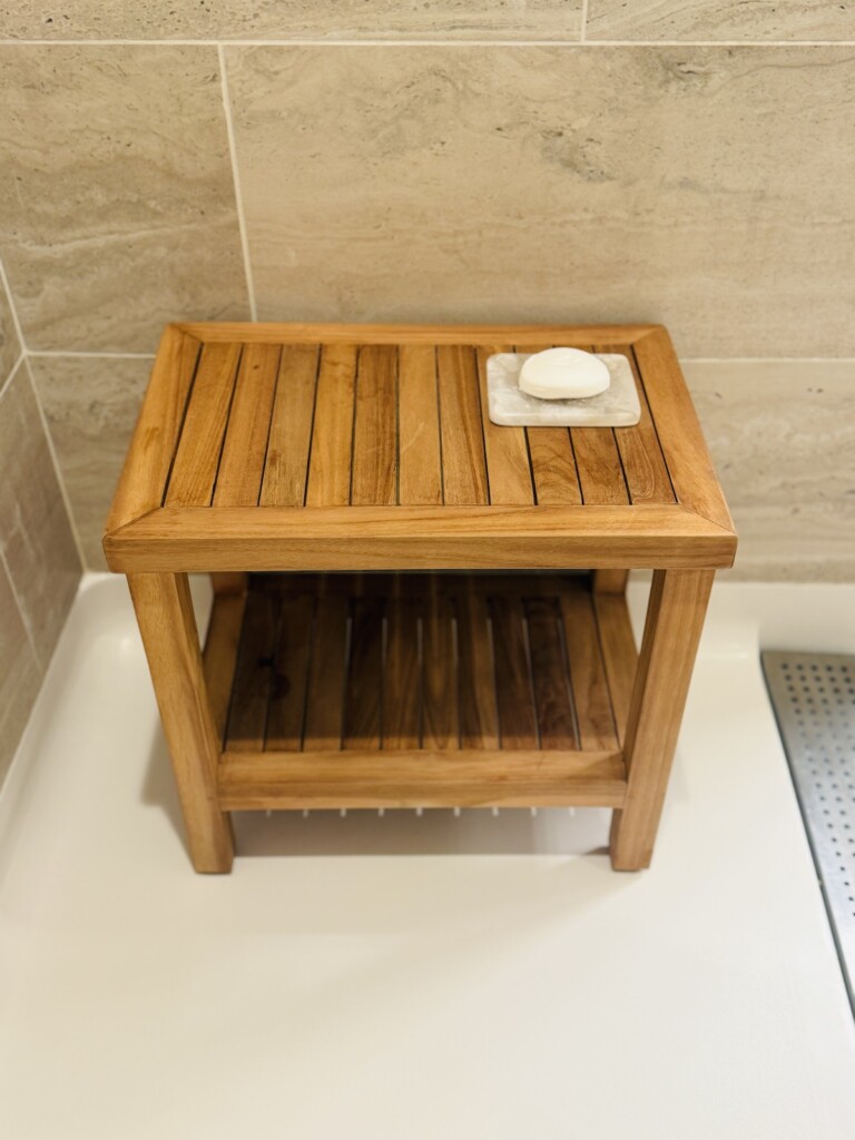 teak bench
